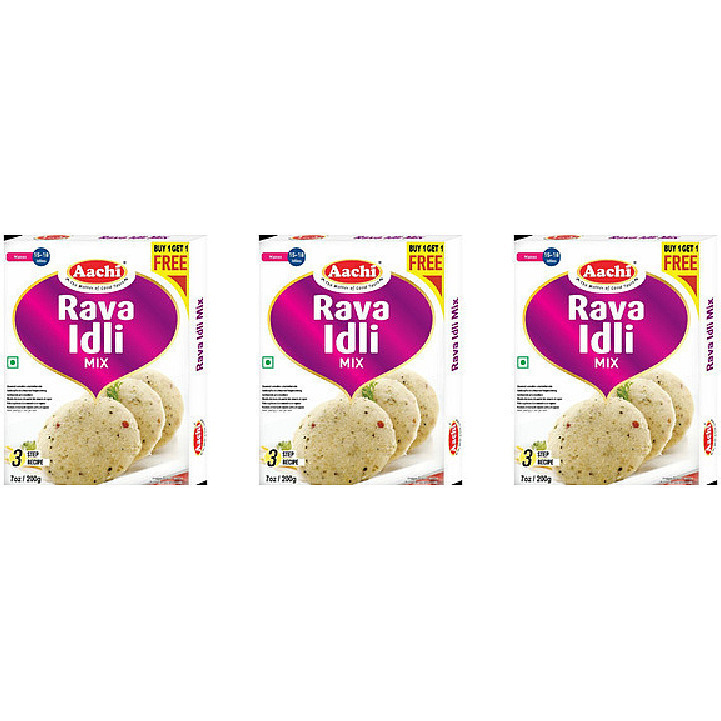 Pack of 3 - Aachi Rava Idli Mix - 180 Gm (6.3 Oz)