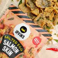 IRVINS Salted Egg Salmon Skin (Pack of 3)