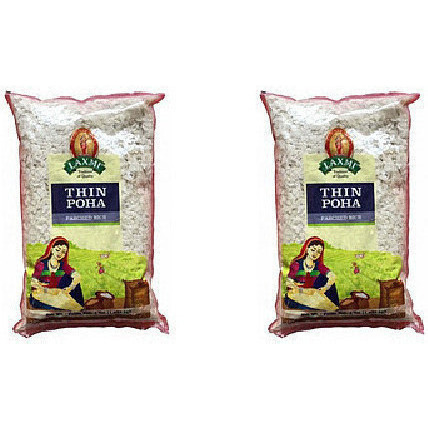 Pack of 2 - Laxmi Thin Poha - 4 Lb (1.81 Kg)