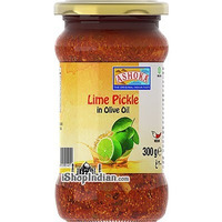 Ashoka Lime Pickle in Olive Oil (10.5 oz bottle)