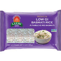 Laxmi Premium Low GI Basmati Rice - 4 Lb (1.81 Kg) [50% Off]