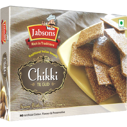 Jabsons Chikki Til Gud - 400 Gm (14 Oz)